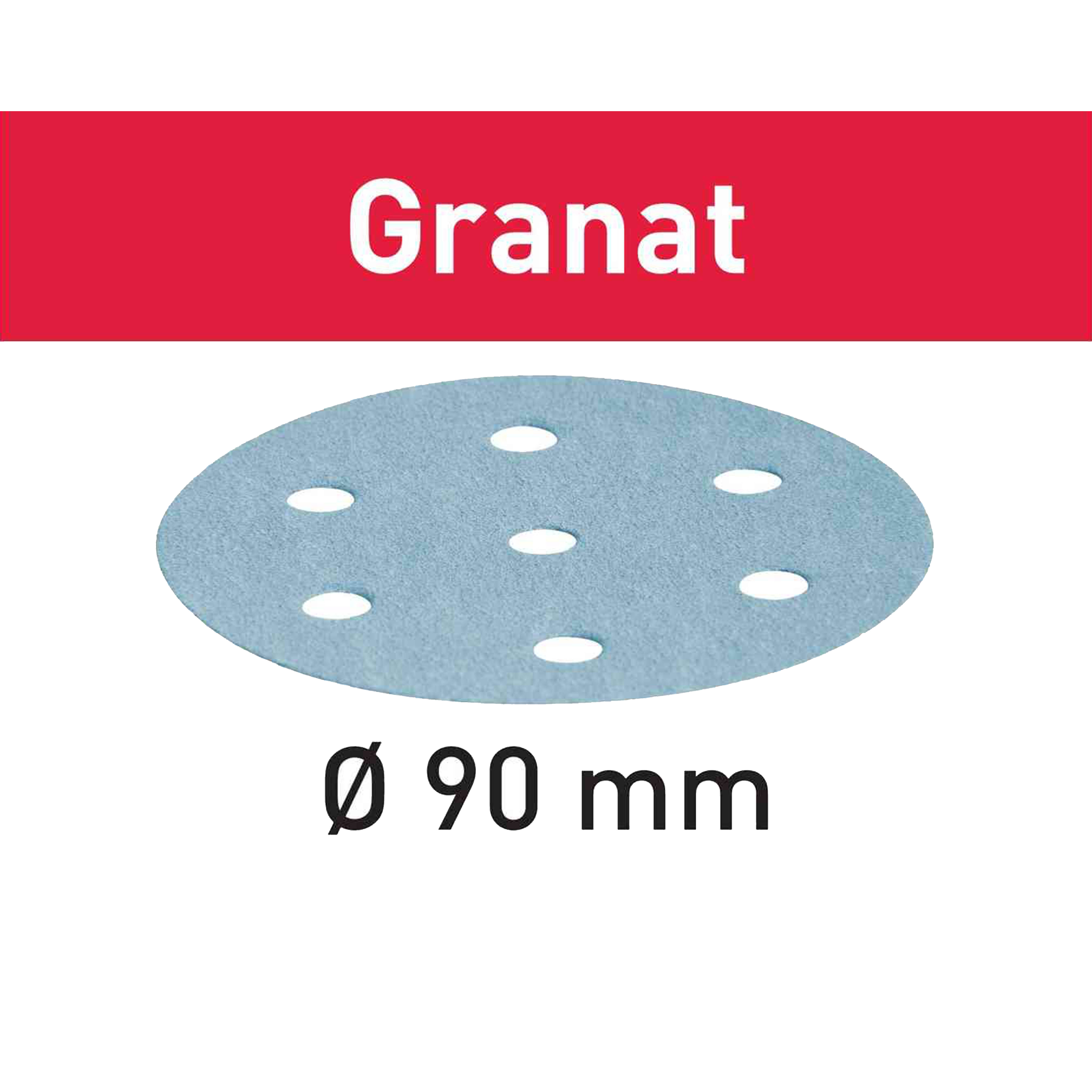 กระดาษทราย เครื่องขัดกระดาษทราย Festool Abrasive sheet Granat STF D90/6