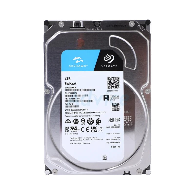 4 TB HDD CCTV SEAGATE SKYHAWK (5400RPM, 256MB, SATA-3, ST4000VX016) ประกัน 3Y