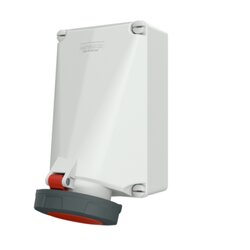 143 MENNEKES ปลั๊กตัวเมียติดผนัง เข้าสายด้าน บน-ล่าง (3P+N+E) 125A 400V IP67