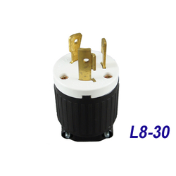 LK-6334 NEMA L8-30P Locking Plug 30 Amp, 480 Volt "LKEW