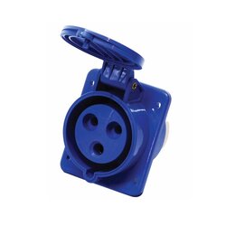 HTN313 ปลั๊กตัวเมียฝังเฉียง 2P+E 16A 230V IP44 DAKO