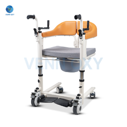 เก้าอี้เคลื่อนย้ายผู้ป่วย แบบมือหมุน รุ่นพรีเมี่ยม (รับประกัน 2 ปี)