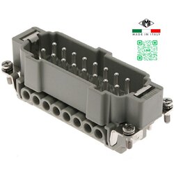 CNEM16T Insert Male, 1-16P+E, 16 Pin, 16A ILME