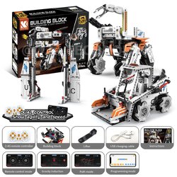 KEEYEE WORLD K96136 ชุดเรียนรู้ เสริมทักษะ Variable Combat Robot Dog ตัวต่อ STEAM Educational Programmable Robot Kit Building Block