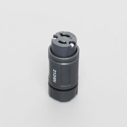 AMERICAN DENKI 2124N ,2124N-IV 2-Pole 2-Wire 15A 250V Connector Body (Nylon Housing)