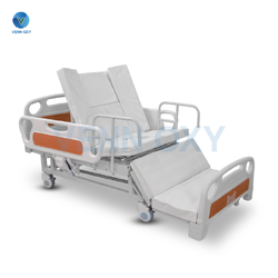 เตียงพยาบาลมือหมุน แบบปีกนก พลิกตะแคงตัวซ้าย-ขวา รุ่นซุปเปอร์ชีป Super Cheap (C-021) - (รับประกันนาน 6 ปี)