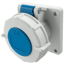 1708 MENNEKES (รหัสเดิม 218A) ปลั๊กตัวเมียฝังตรง (2P+E) 16A 230V IP67