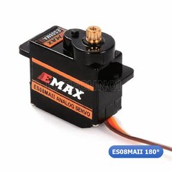 (1ชิ้น) AA173 เซอร์โวมอเตอร์ EMAX ES08MAII 12g/ 2.0kg 180 องศา Mini Metal Gear High-Speed 9g Servo Upgrade ES08MA