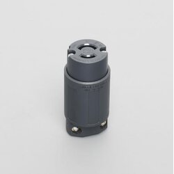 AMERICAN DENKI 2224N 2-Pole 2-Wire 20A 250V Connector Body (Nylon Housing) IP65