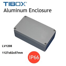 LV1208 กล่องอลูมิเนียม (Aluminum Enclosure IP66) Size :1127x82x57mm "TIBOX"