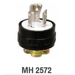 MH2572 2P+E 125V 15A ปลั๊กตัวผู้ MEIKOSHA