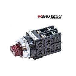 MARUYASU A22FSA22411RLE สวิทช์ลูกศร 2 จังหวะไฟ LED 24V ON-OFF φ22 ,25,30 mm.1NO 1NC