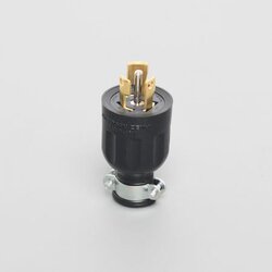 43 ปลั๊กตัวผู้ขาล็อก 2P(2P,3W GND) 15A 125V"AMERICAN DENKI