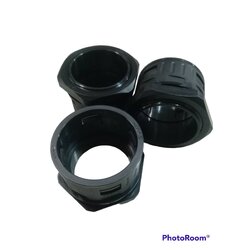 M16 3/8" ข้อต่อสวมเร็ว สำหรับท่ออ่อนสีดำกันน้ำ PP PE PA size AD 15.8 mm.