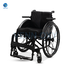 รถเข็นวีลแชร์ผู้ป่วย รถเข็นผู้สูงอายุ แบบแมนนวล ดีไซน์สปอร์ต น้ำหนักเบา พับได้