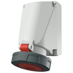 132A MENNEKES ปลั๊กตัวเมียติดผนัง เข้าสายด้าน บน-ล่าง (3P+E) 63A 400V IP67