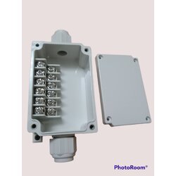 TIBOX TJ-6P กล่องพลาสติก พร้อมเทอร์มินอลบล็อก (Plastic Terminal Block Box IP66) 6Pole 10A Size : 1125x55x40 mm.
