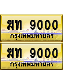 ทะเบียน 9000 ป้ายประมูล - ฆท 9000 พร้อมส่งมอบ จากกรมขนส่ง (เลขสวย)