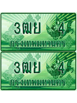 ป้ายประมูล 4 เลขรถ 3ฒย 4 กระบะแคป (1)