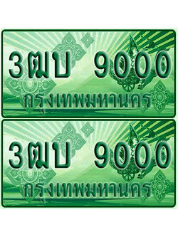 ป้ายประมูล 9000 เลขรถ 3ฒบ 9000 กระบะแคป (6)