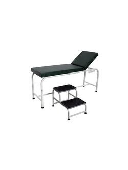 เตียงตรวจโรค แบบสแตนเลส และ บันได 2 ขั้น