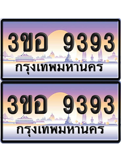ทะเบียน 9393 ป้ายประมูล - 3ขอ 9393 พร้อมส่งมอบ จากกรมขนส่ง (เลขสวย)