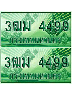 ป้ายประมูล 4499 เลขรถ 3ฒม 4499 กระบะแคป (1)