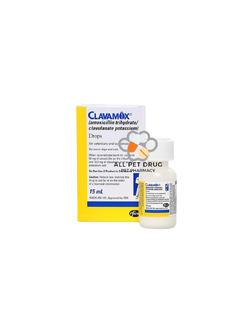 CLAVAMOX DROP 15ml. คลาวาม็อกซ์ ยาปฏิชีวนะ (ยาฆ่าเชื้อ) ชนิดน้ำ สำหรับสุนัขและแมว