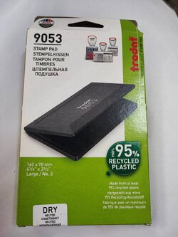 ถาดหมึก trodat 9051 9053 แท่นปั้มหมึกขนาดเล็ก และขนาดใหญ่ พร้อมหมึก สีแดง สีดำ สีน้ำเงิน สีม่วง สีเขียว และไม่มีสี(ถาดเปล่า)