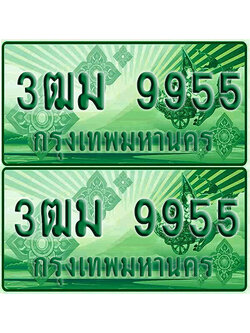 ป้ายประมูล 9955 เลขรถ 3ฒม 9955 กระบะแคป (1)