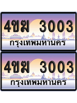 ทะเบียน 3003 ป้ายประมูล 4ขฆ 3003 ผลรวมดี 15 (4)