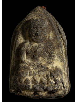 หลวงปู่ทวดเนื้อว่านหลังเจดีย์ รุ่นแจกกรรมการ ฝังตะกรุด 9 ดอก อาจารย์นองวัดทรายขาว ปลุกเสกพิธีใหญ่ ปี 2535