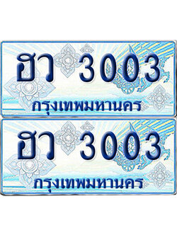 ทะเบียนรถตู้ 3003 ฮว 3003 จากกรมขนส่ง (เลขมงคล)