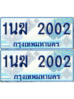 ทะเบียนรถตู้ 2002 รถตู้ป้ายฟ้า 1นฆ 2002 เลขประมูล (1)
