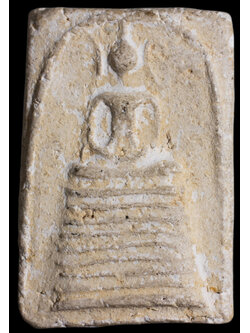 พระสมเด็จวัดประสาทบุญญาวาส ปี 2506 พิมพ์ 9 ชั้น อกร่อง เนื้อขาว