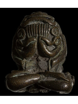 พระปิดตายันต์ยุ่งมหาอุตตโม หลวงปู่เม้า วัดสี่เหลี่ยม ปี 2517