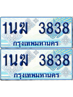 ทะเบียนรถตู้ 3838 รถตู้ป้ายฟ้า 1นฆ 3838 เลขประมูล (1)