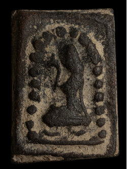 นางกวักหลวงพ่อกวย วัดโฆสิตาราม เนื้อผงใบลาน ยุคต้น