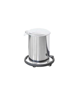 ถังขยะแบบเท้าเหยียบมีล้อ สแตนเลส