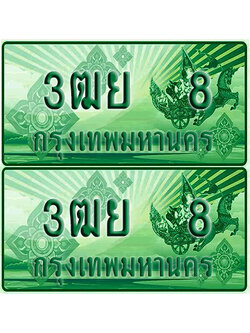 ป้ายประมูล 8 เลขรถ 3ฒย 8 กระบะแคป (1)