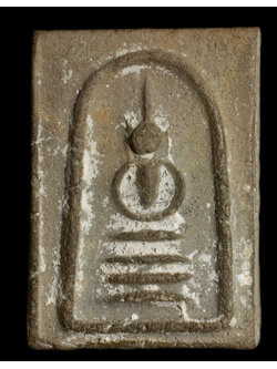 พระสมเด็จพิมพ์คะแนนหูบายศรี หลวงพ่อกวย วัดโฆสิตาราม เนื้อดิน หลังเรียบ ยุคต้น