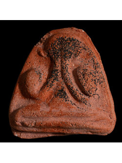 พระปิดตา วัดประสาทบุญญาวาส เนื้อแดง โรยแร่ ปี 2506