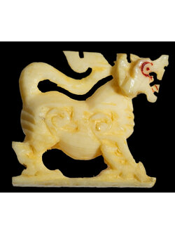 สิงห์งาแกะหลวงพ่อมุ่ย วัดดอนไร่ องค์เล็ก ขวัญเลข ๑ ปาก 5 แฉก