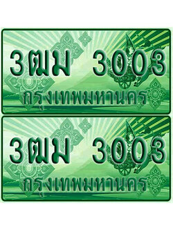 ป้ายประมูล 3003 เลขรถ 3ฒม 3003 กระบะแคป (6)