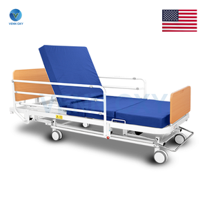 เตียงผู้ป่วยไฟฟ้า ดีไซน์ลายไม้ Invacare รุ่น 1601CL Bed (ปรับได้ต่ำพิเศษ) มอเตอร์ Linak จากประเทศเดนมาร์ก - (รับประกันนาน 6 ปี)