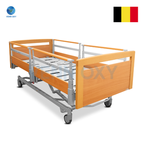 เตียงผู้ป่วยไฟฟ้าดีไซน์ลายไม้ Haelvoet รุ่น Lago Care - แบรนด์จากประเทศเบลเยียม (รับประกันนาน 6 ปี)