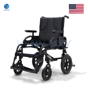 รถเข็นวีลแชร์ผู้สูงอายุ แบบแมนนวล รุ่นเบาะกว้างพิเศษ พับได้ Invacare รุ่น Action 3NG