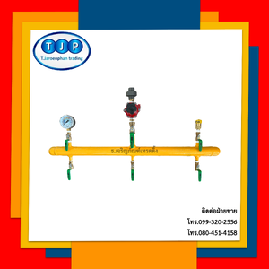 ชุดติดตั้งถังแก๊สสำเร็จรูป Station Gas (3ถังแก๊ส)+ High Pressure Regulator 1/4"