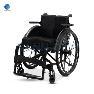 รถเข็นวีลแชร์ผู้ป่วย รถเข็นผู้สูงอายุ แบบแมนนวล ดีไซน์สปอร์ต น้ำหนักเบา พับได้