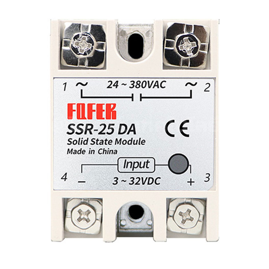 SSR-10-100DA โซลิดสเตทรีเลย์ Solid State Relay INPUT Voltage 3-32VDC, OUTPUT Voltage 24-380VAC 10-100A